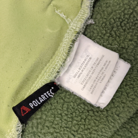 Marmot Two-Tone Green Polartec Fleece Zip Up Jacket - Picture 9 of 9